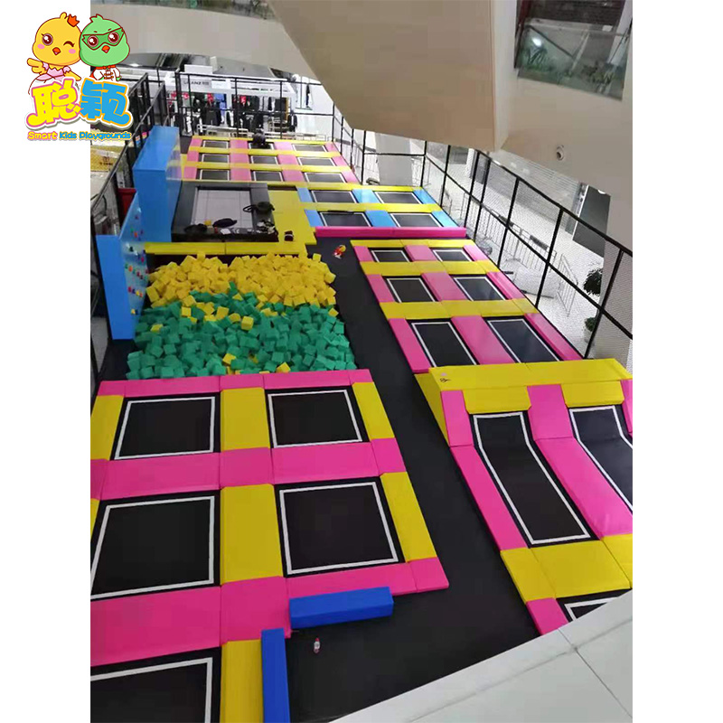 New Design Attractive Kids Funny Bouncer Jumping Trampoline Park Indoor Soft Play Playground