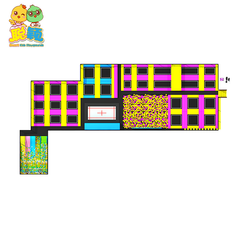 High Standard Jumping Bouncer Trampoline Park Soft Play Indoor Playground For Kids