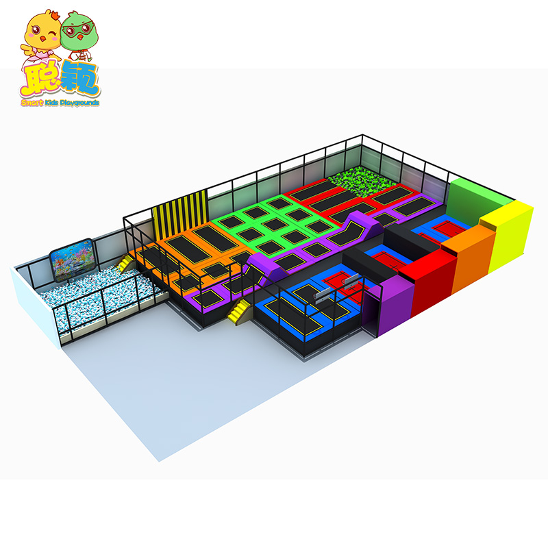 Amusement Park Kids Trampoline Park Indoor Soft Play Playground With ...