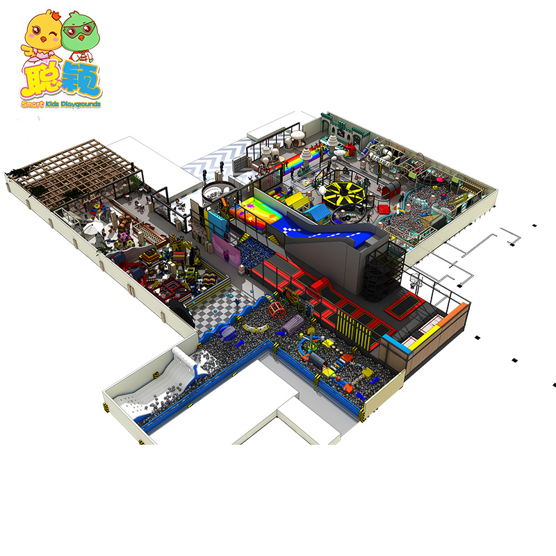 Professional Indoor Playground Supplier High Quality Trampoline Park Indoor Soft Play Playground For Kids