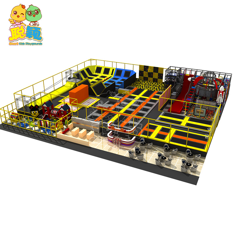 Professional Indoor Playground Supplier High Standard Quality Trampoline Park Indoor Soft Play Playground For Kids