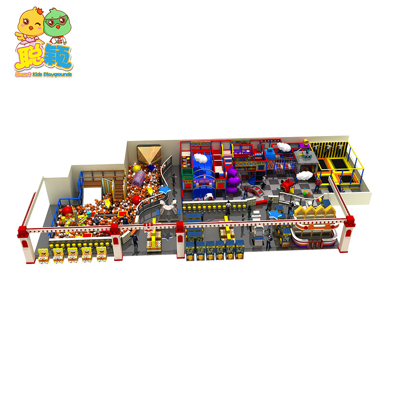 Giant Slide Trampoline Magic Wall Soft Play Indoor Playground For Sale