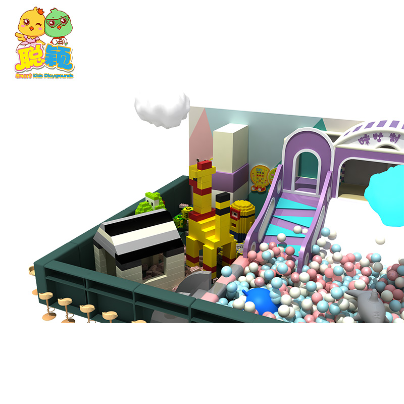 Macaron Style Attractive Amusement Park Soft Play Indoor Playground From Professional Supplier
