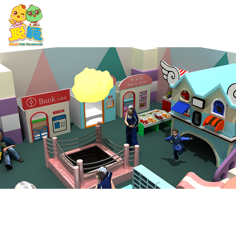 Macaron Style Attractive Amusement Park Soft Play Indoor Playground From Professional Supplier