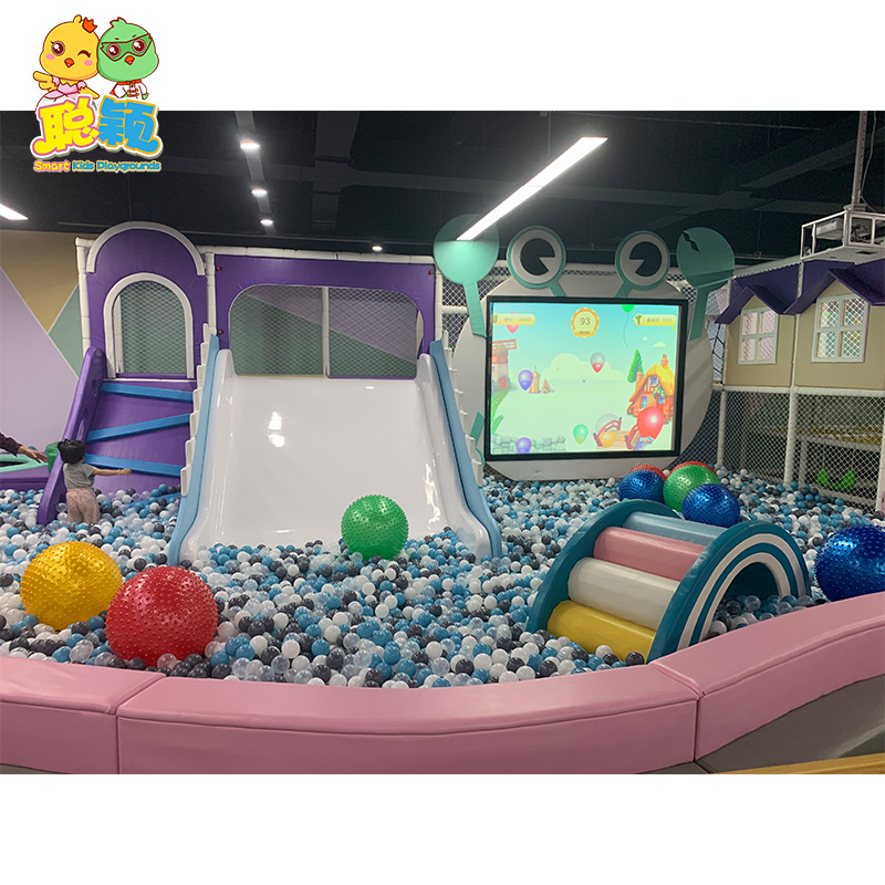 Giant Fiberglass Slide Electric Soft Play Games Amusement Park Indoor Playground With High Quality