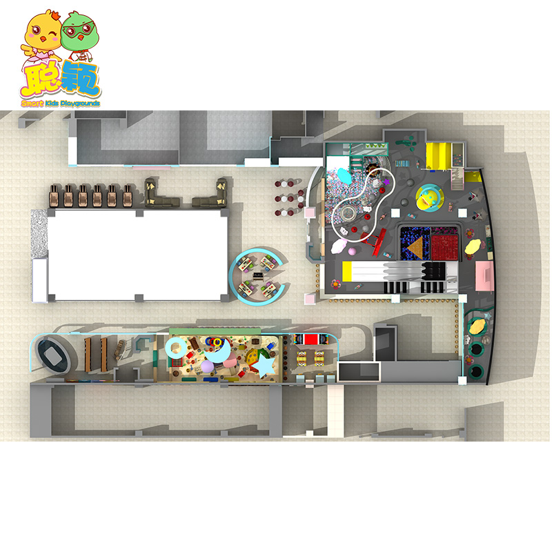Customized Adorable Soft Play Frame Big Ball Pool Indoor Playground For Kids