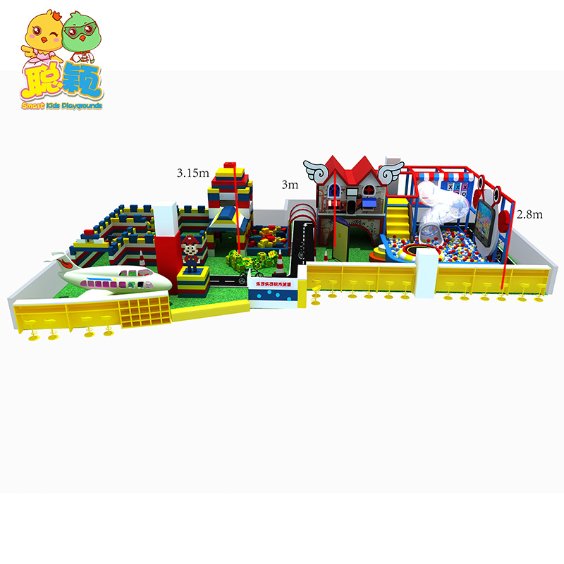 Shopping Mall Kids Soft Play Amusement Park Indoor Playground With Funny Slide