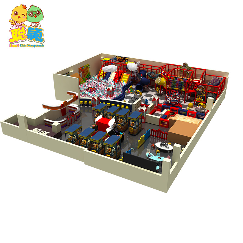 New Design Plastic Slide Big Ball Pool Soft Play Indoor Playground With High Quality