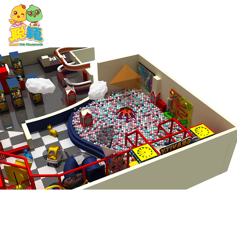 New Design Plastic Slide Big Ball Pool Soft Play Indoor Playground With High Quality