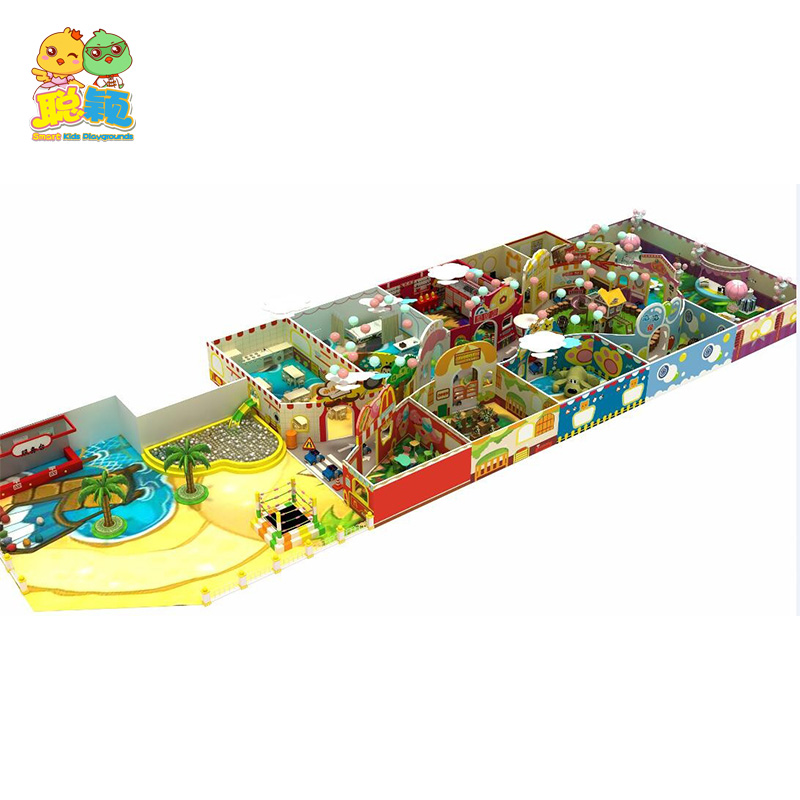 Amusement Park Plastic Slide Ball Pool Soft Play Indoor Playground With High Standard