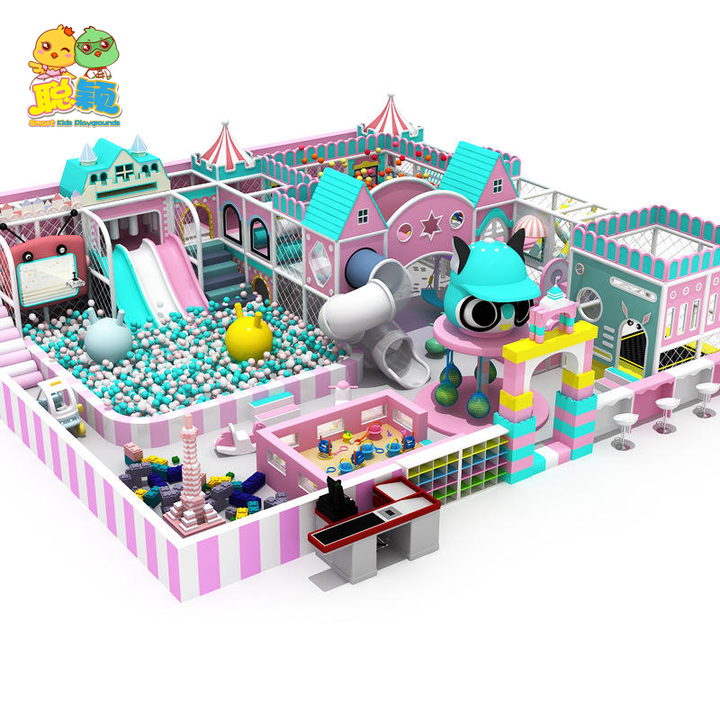Amusement Park Plastic Slide Ball Pool Soft Play Indoor Playground With High Standard