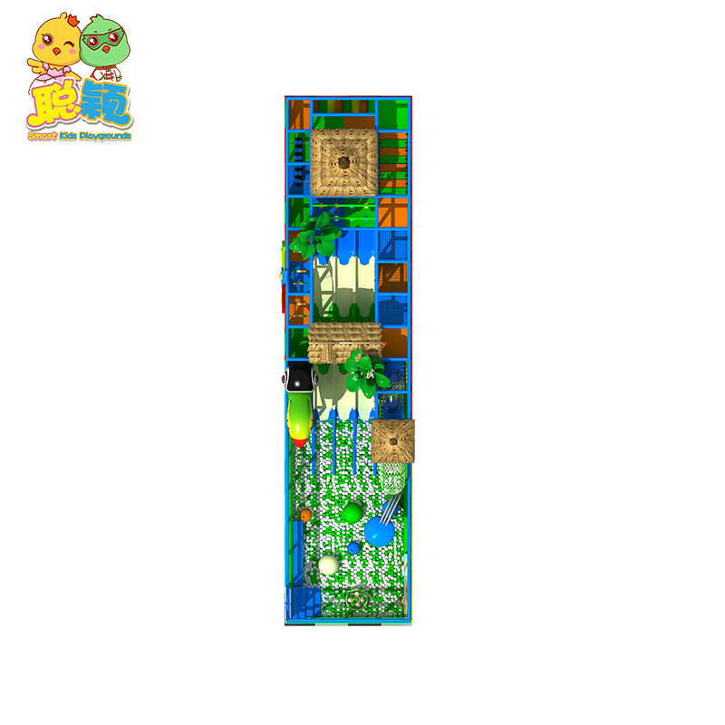 Jungle Theme Giant Slide Soft Play Amusement Park Indoor Playground For Kids