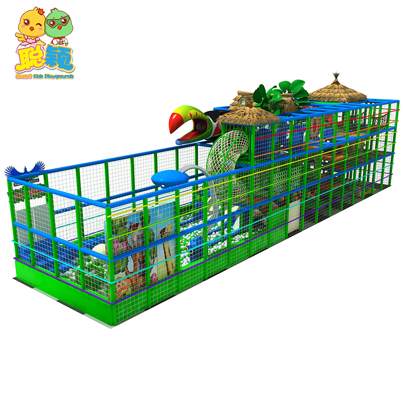 Jungle Theme Giant Slide Soft Play Amusement Park Indoor Playground For Kids