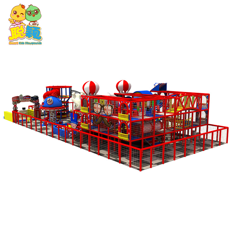 Giant Fiberglass/Plastic Slide Soft Play Area Indoor Playground With High Quality