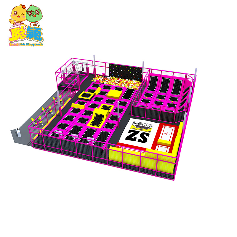 1500sqm Giant Trampoline Park Jumping Bouncer Soft Play Indoor Playground For Sale