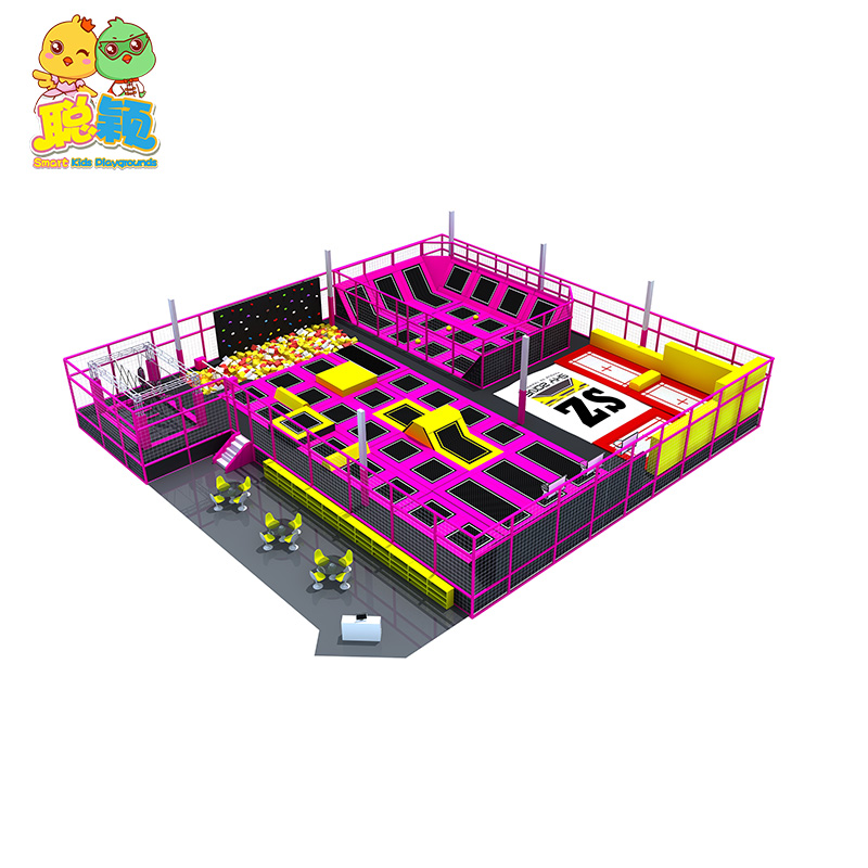 1500sqm Giant Trampoline Park Jumping Bouncer Soft Play Indoor Playground For Sale