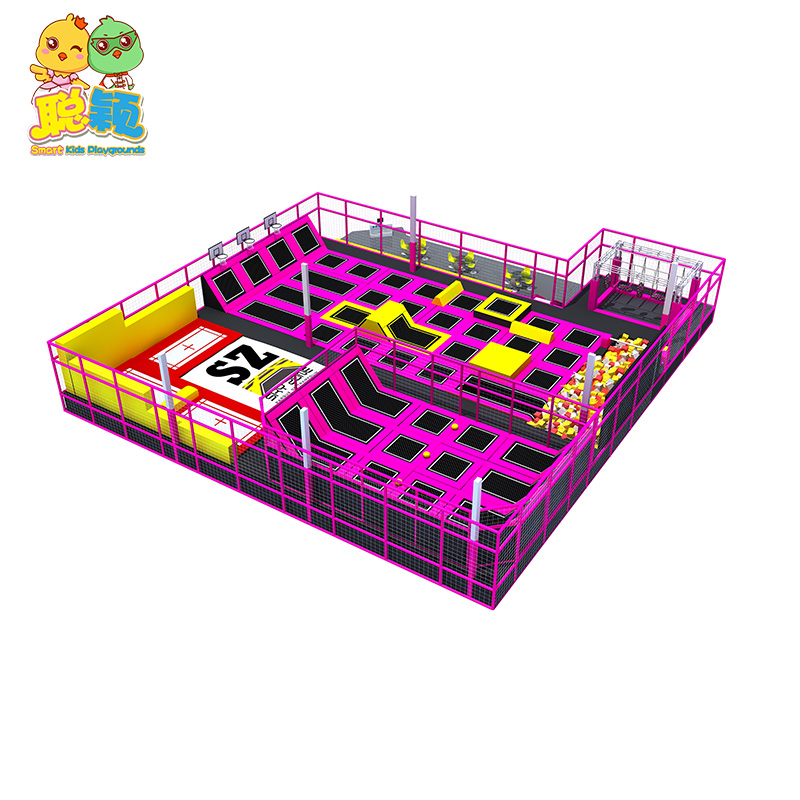 1500sqm Giant Trampoline Park Jumping Bouncer Soft Play Indoor Playground For Sale
