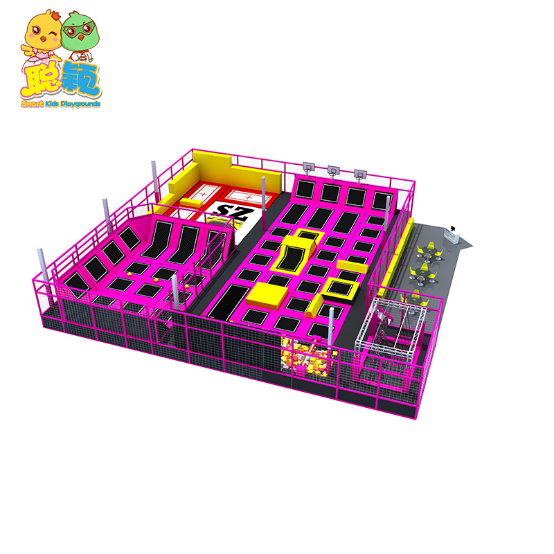 1500sqm Giant Trampoline Park Jumping Bouncer Soft Play Indoor Playground For Sale