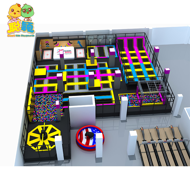 Giant Trampoline Park Ball Pit High Standard Soft Play Indoor Playground For Sale