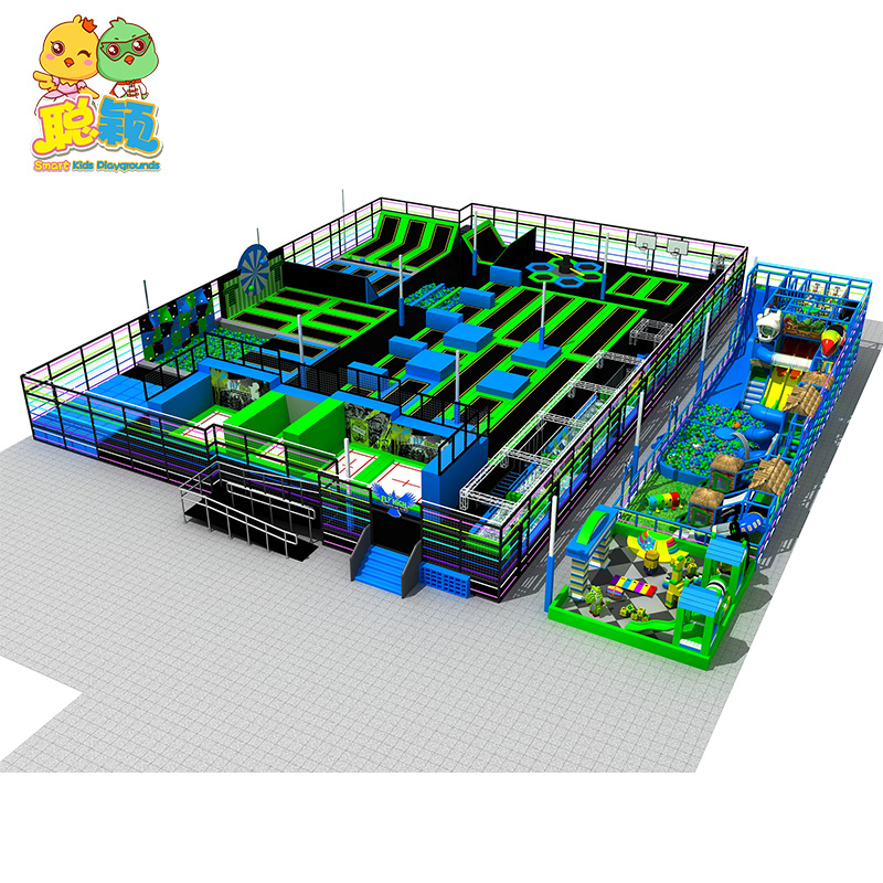 Funny Kids Giant Trampoline Park Soft Play Indoor Playground From Professional Supplier
