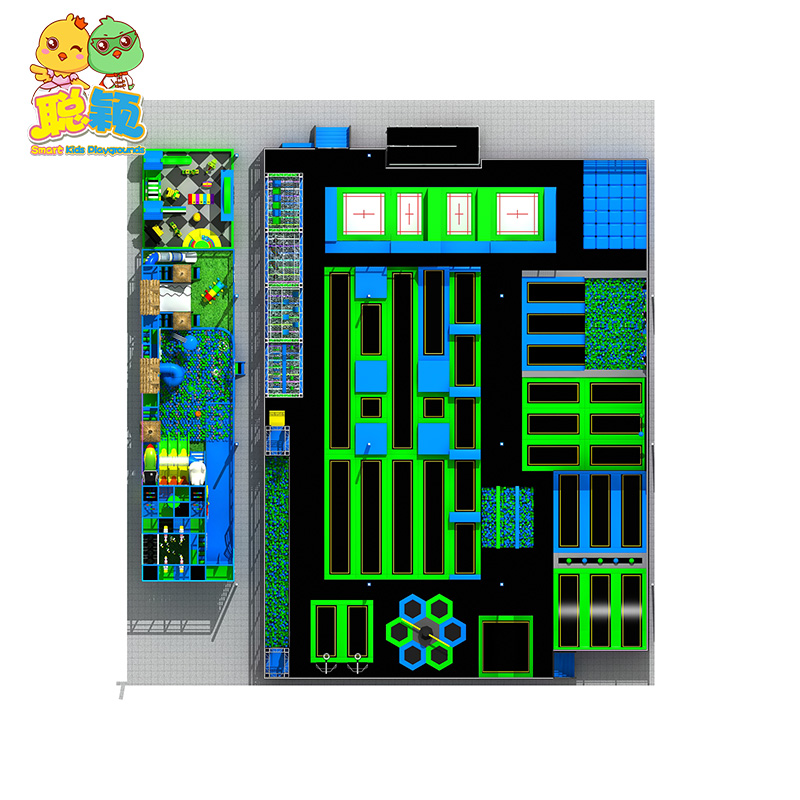Funny Kids Giant Trampoline Park Soft Play Indoor Playground From Professional Supplier
