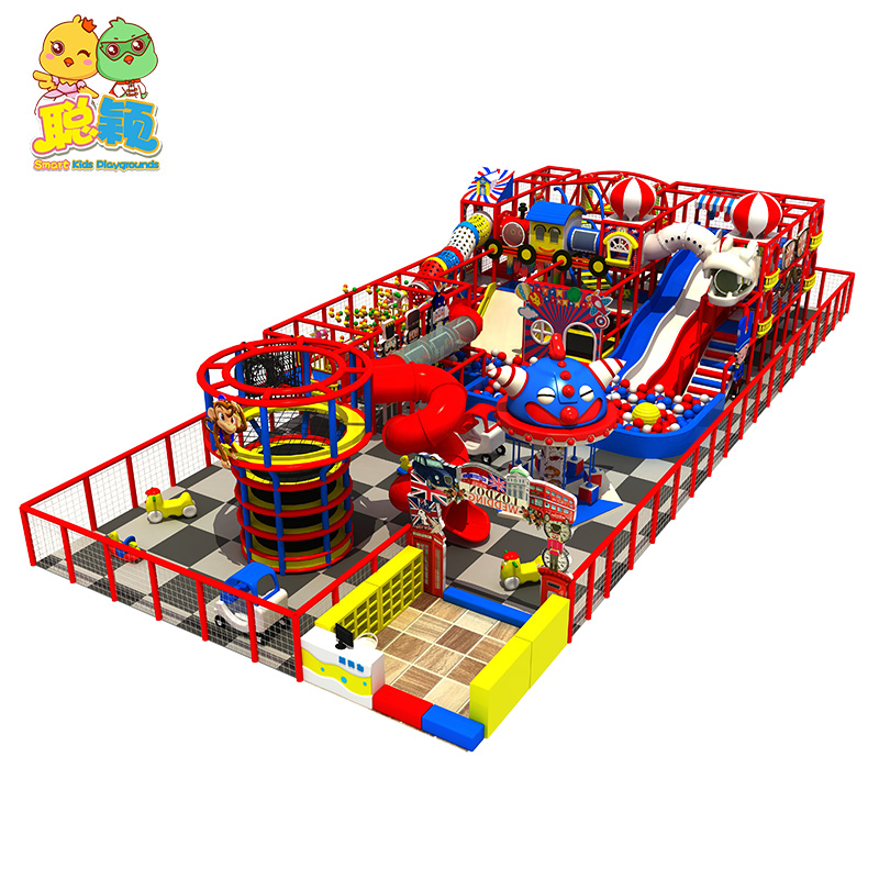 Attractive Giant Slide Climbing Cage Children Soft Play Indoor Playground With Exciting Items
