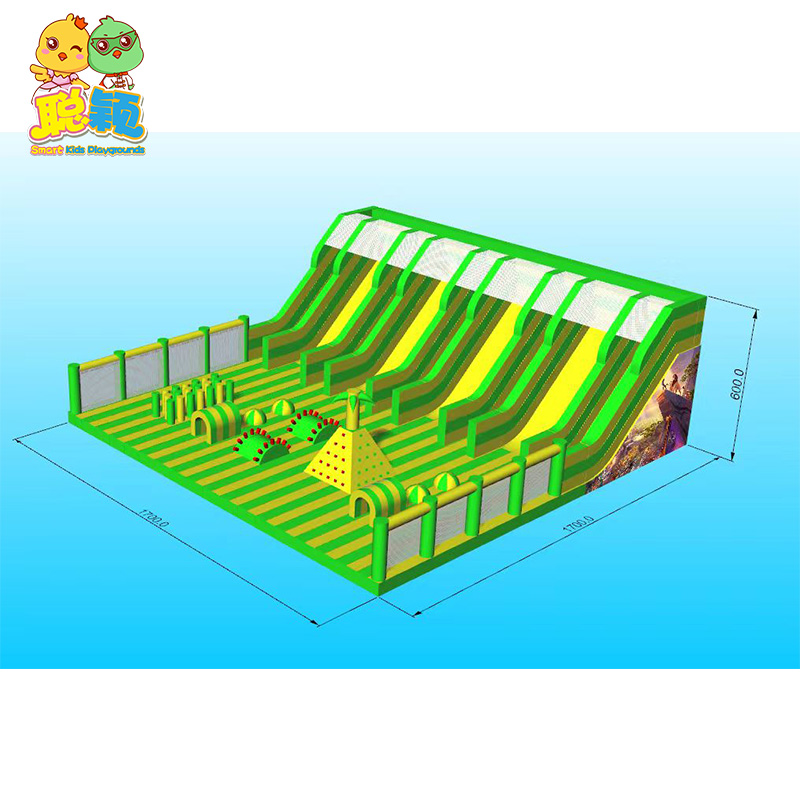Commercial Colorful Design High Quality Outdoor Playground Inflatable Bouncy Castle Slide