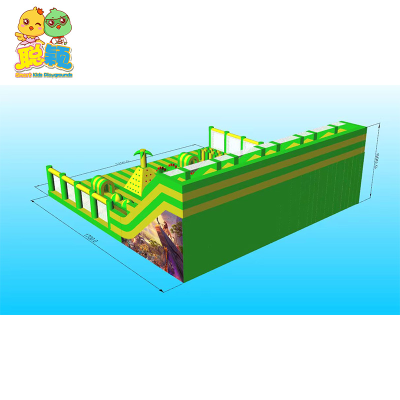Commercial Colorful Design High Quality Outdoor Playground Inflatable Bouncy Castle Slide