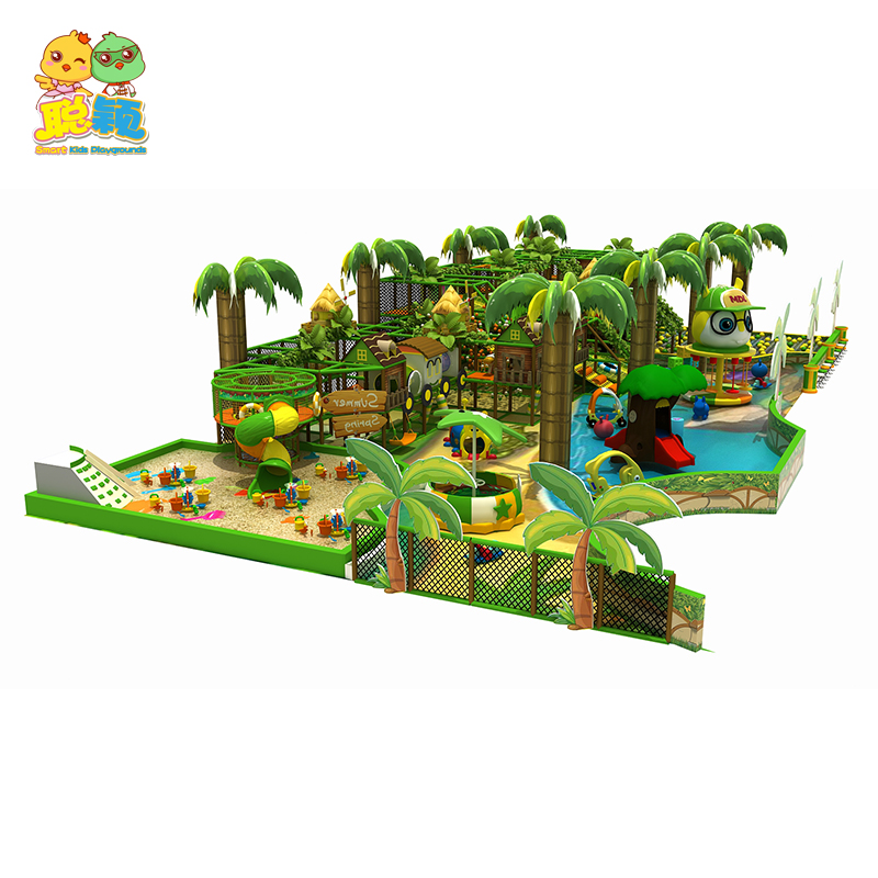 Beautiful Jungle Theme Physical Fitness Amusement Park Soft Play Indoor Playground
