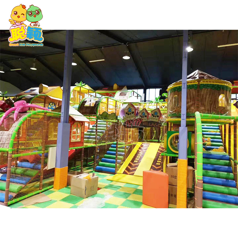 Jungle Theme Giant Slide Kids Amusement Park Soft Play Games Indoor Playground