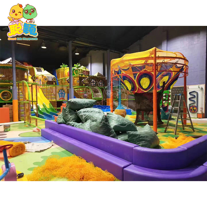Jungle Theme Giant Slide Kids Amusement Park Soft Play Games Indoor Playground