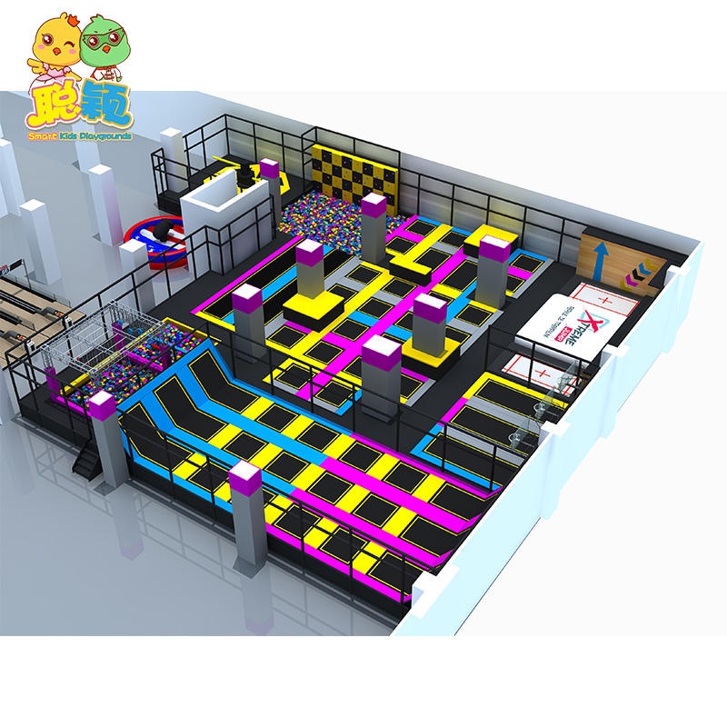 Exciting Trampoline Park Safety Fitness Sports Indoor Playground From Professional Wholesaler