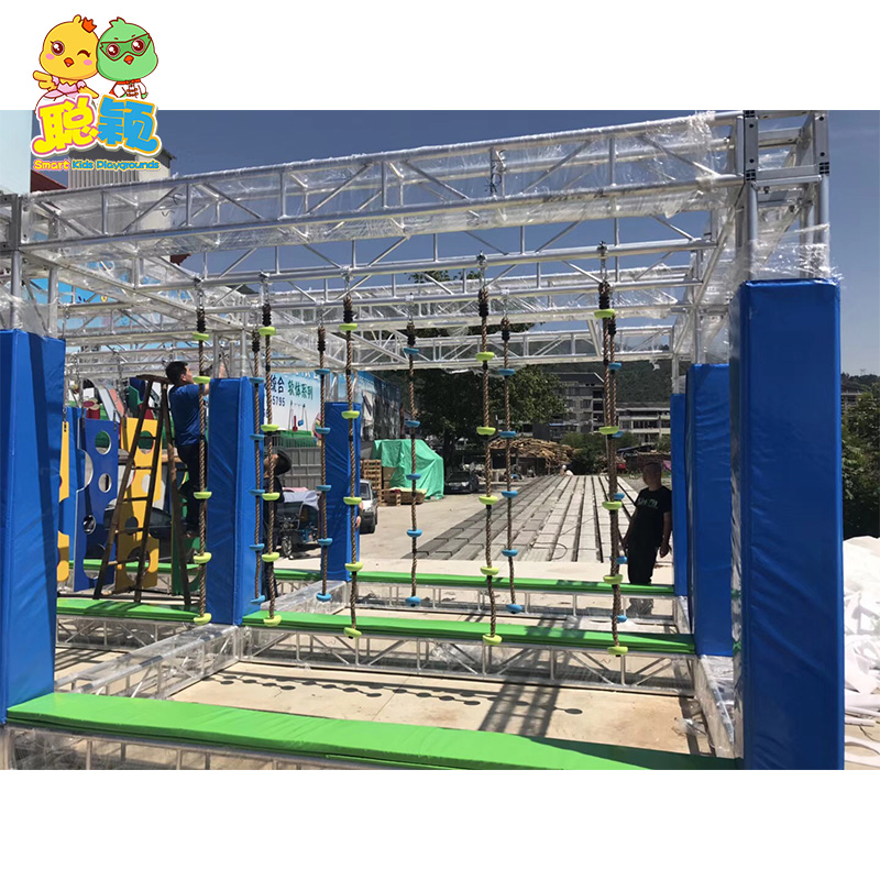 Commercial Professional Soft Play Kids Indoor Playground With Single Plank Bridge
