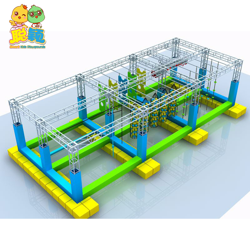 Commercial Professional Soft Play Kids Indoor Playground With Single Plank Bridge