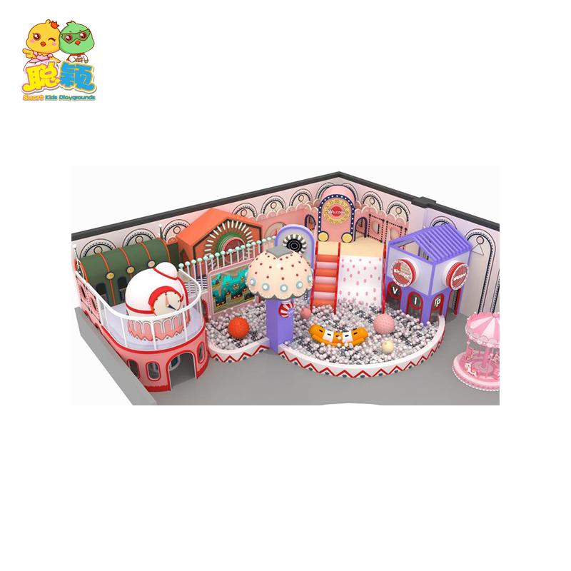 Shopping Mall/Houseuse Mini Kid Soft Play Games Indoor Playground For Sale With Big Slide