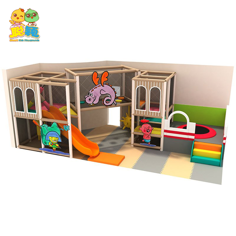 Shopping Mall/Houseuse Mini Kid Soft Play Games Indoor Playground For Sale With Big Slide