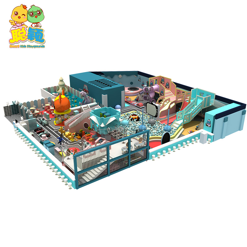 Customized Frame Area Creative Big Slide Soft Play Indoor Playground