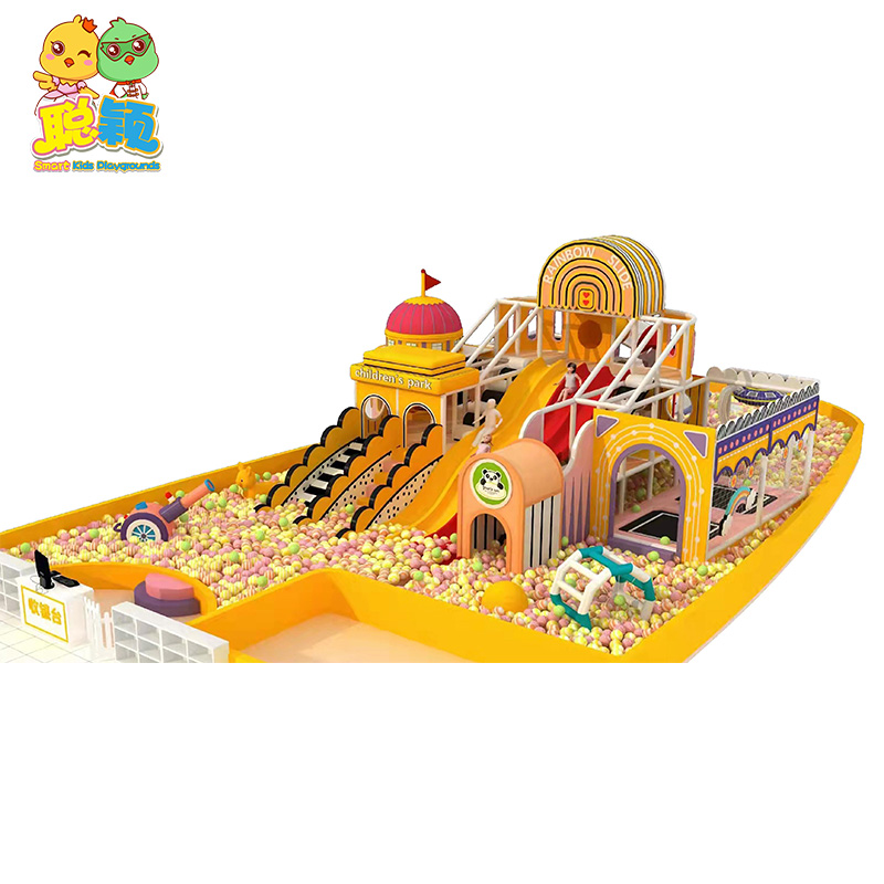 Customized Frame Area Creative Big Slide Soft Play Indoor Playground