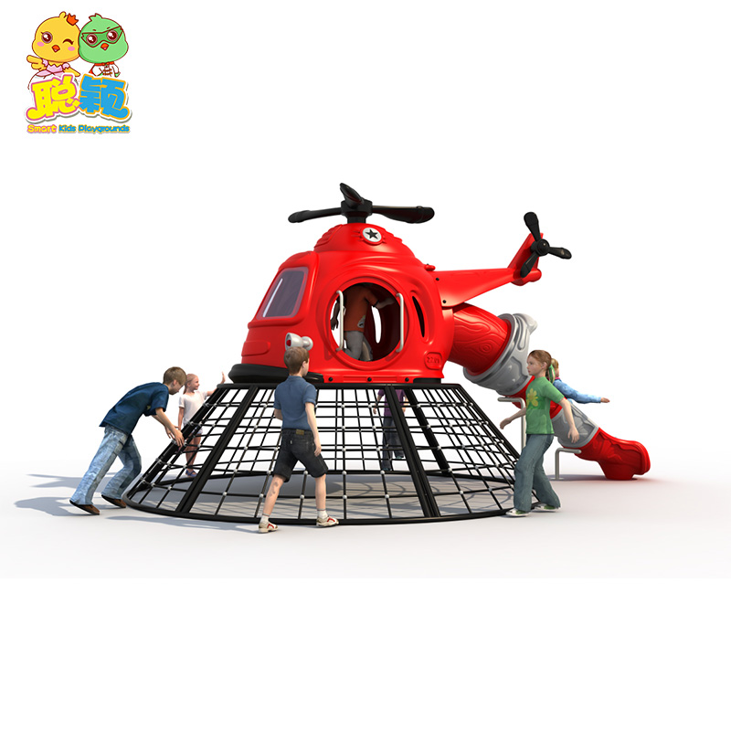 Customized Theme Attractive Outdoor Playground Plastic Slide With High Quality