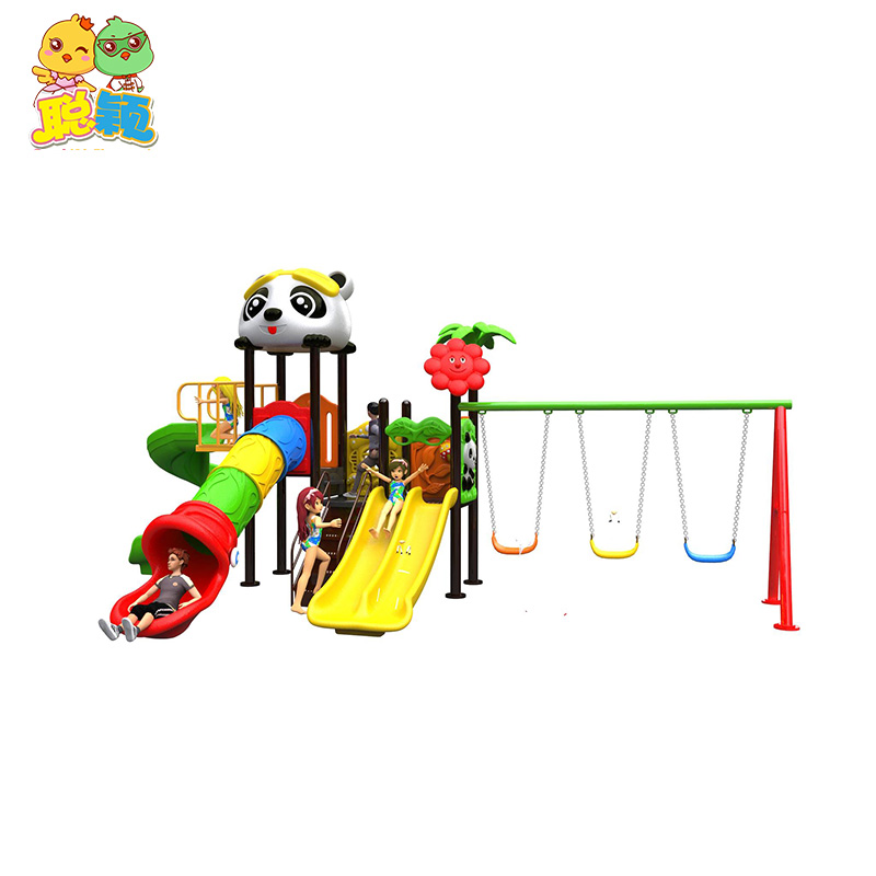 Attractive High Quality Kids Outdoor Playground Equipment Slide With Swing Set