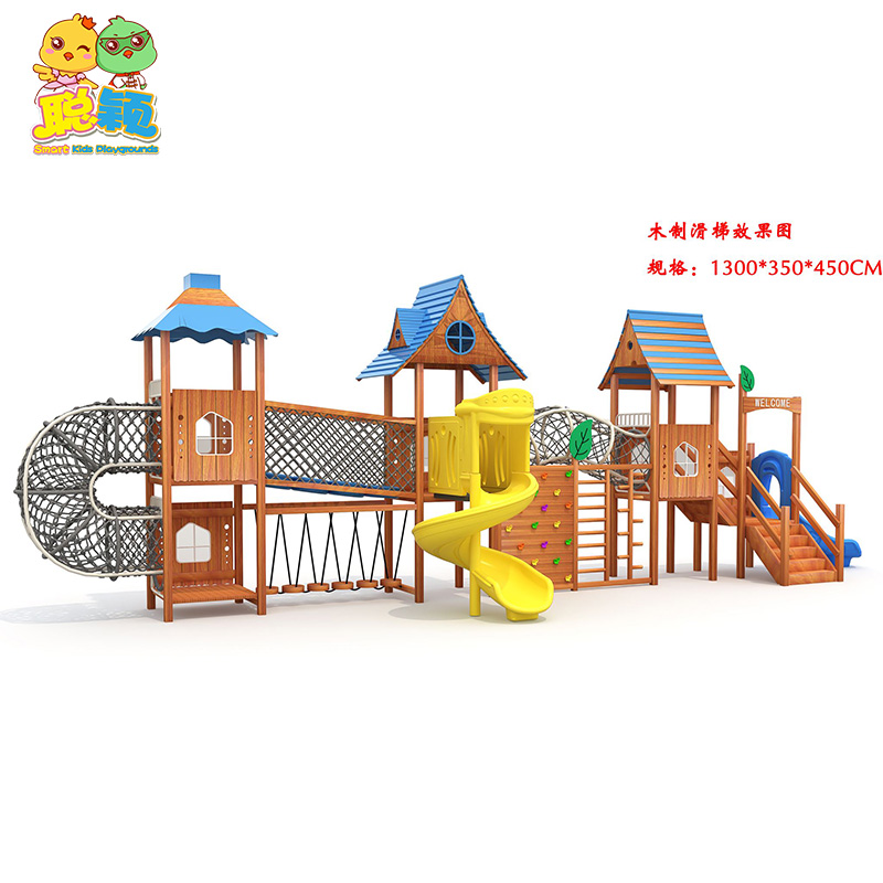 Plastic/Wooden/Stainless Steel Good Quality Outdoor Playground Equipment Slide With Factory Wholesale Price