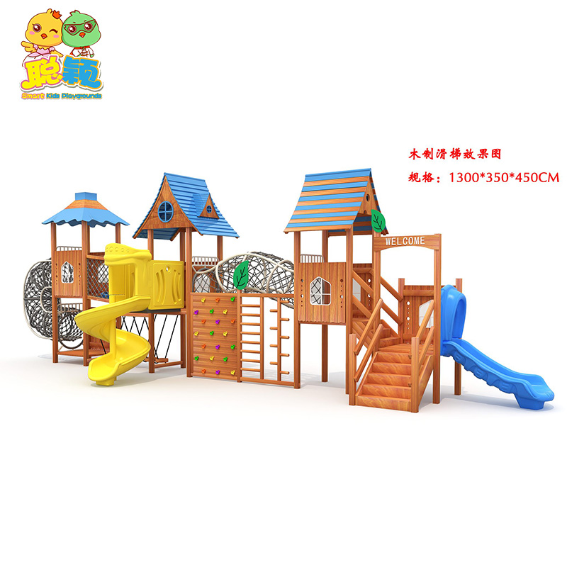 Plastic/Wooden/Stainless Steel Good Quality Outdoor Playground Equipment Slide With Factory Wholesale Price