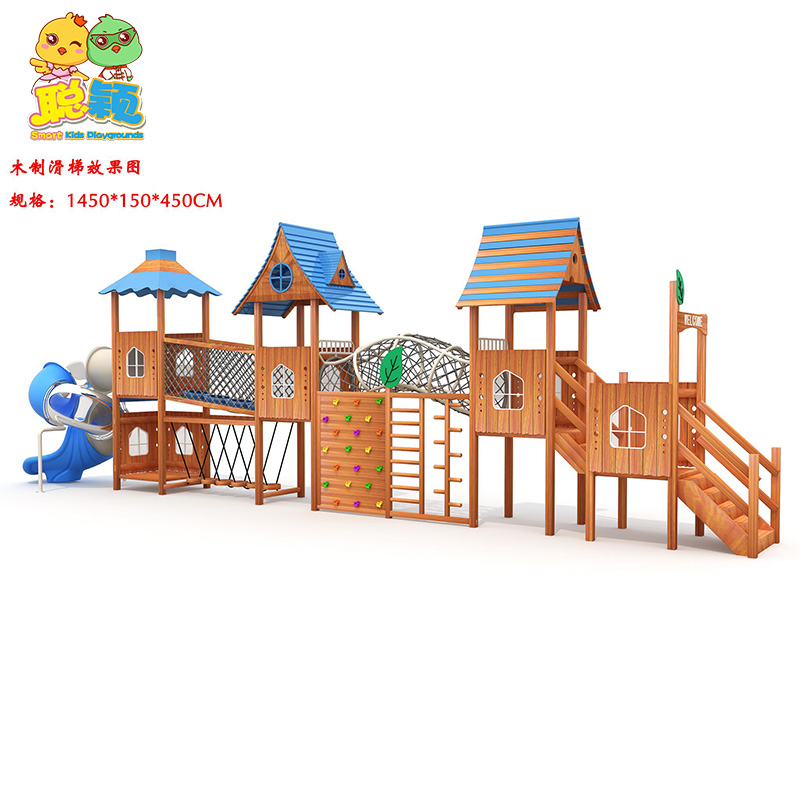 Plastic/Wooden/Stainless Steel Good Quality Outdoor Playground Equipment Slide With Factory Wholesale Price