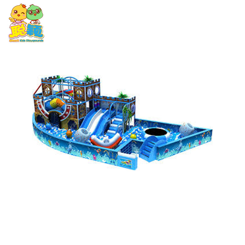 Ocean Theme Durable Safety Attractive Soft Play Indoor Playground With Arcade Game