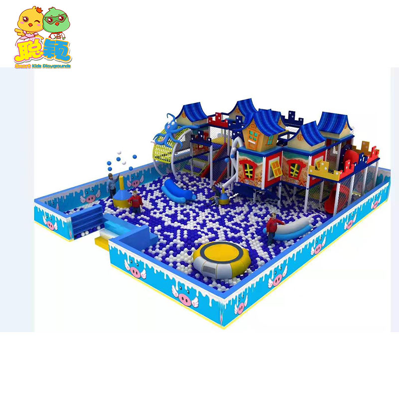 Ocean Theme Durable Safety Attractive Soft Play Indoor Playground With Arcade Game