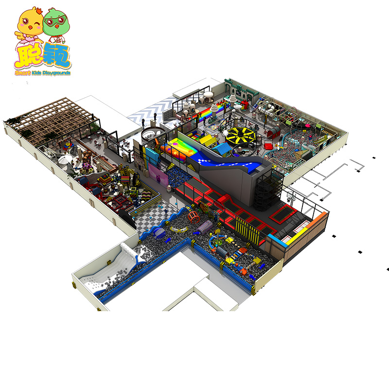 Customized Theme Trampoline Soft Play Area Indoor Playground For Kids
