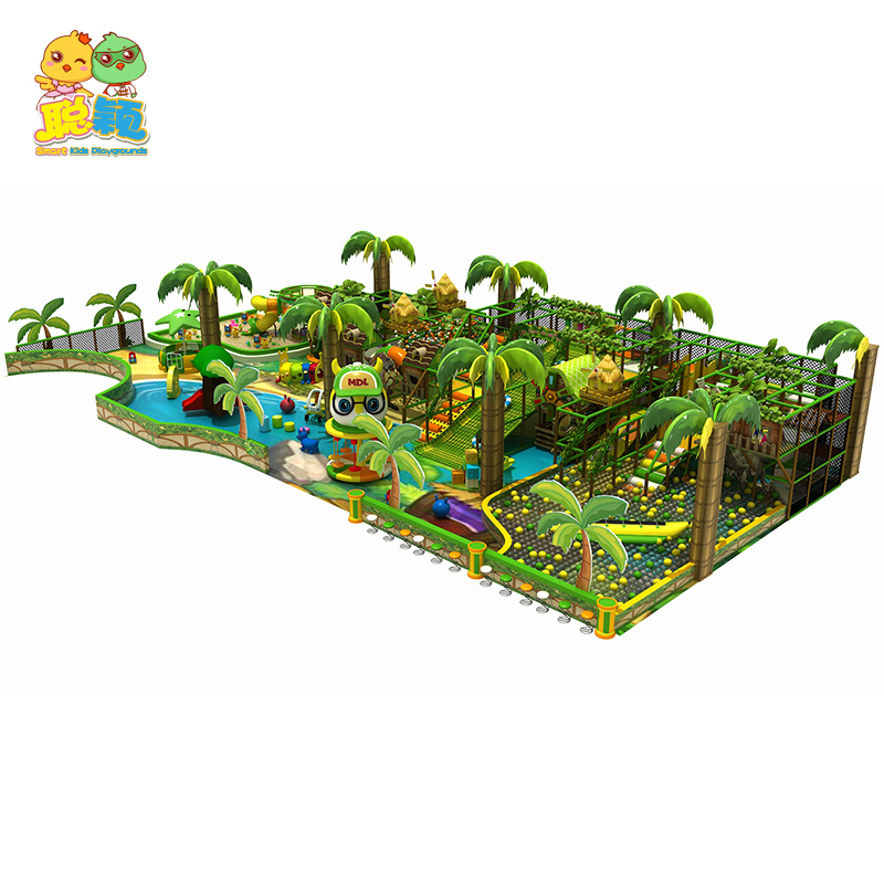 Customized Creative Jungle Theme Soft Play Area Indoor Playground For Kids