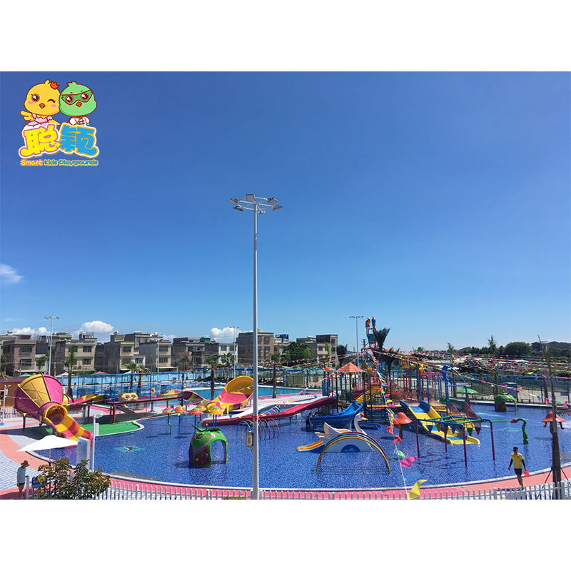 Customized Water Park Giant Attractive Funny Amusement Aqua Park Slide For Kids