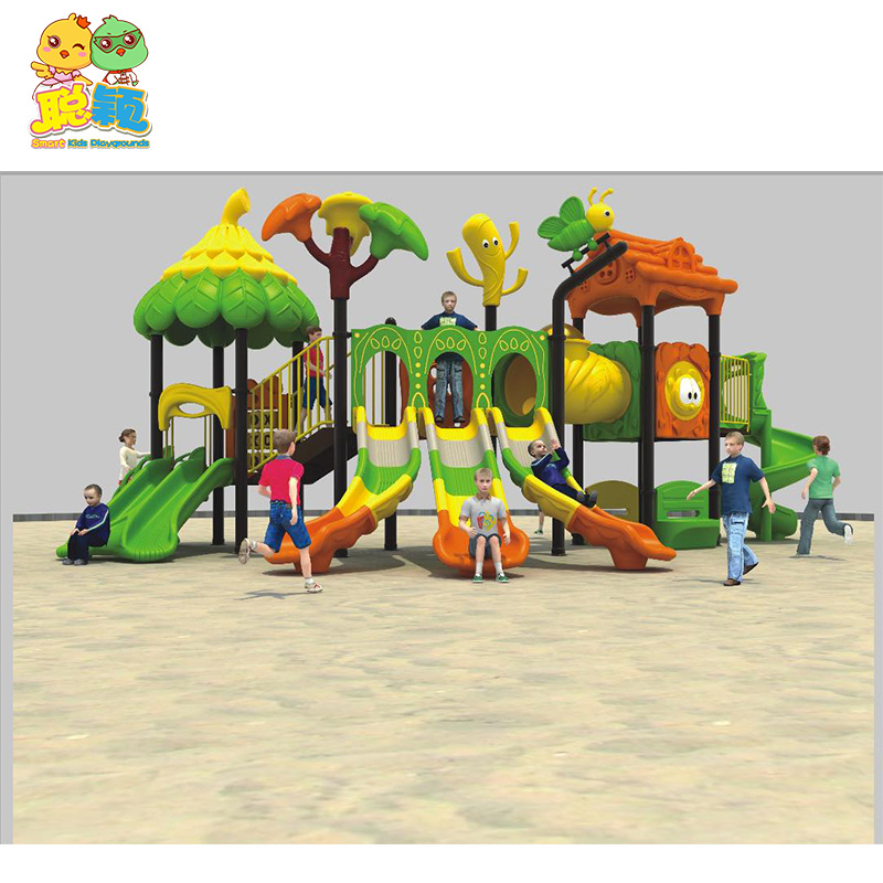 Summer Customized Theme Plastic Outdoor Playground Equipment Slide For Sale