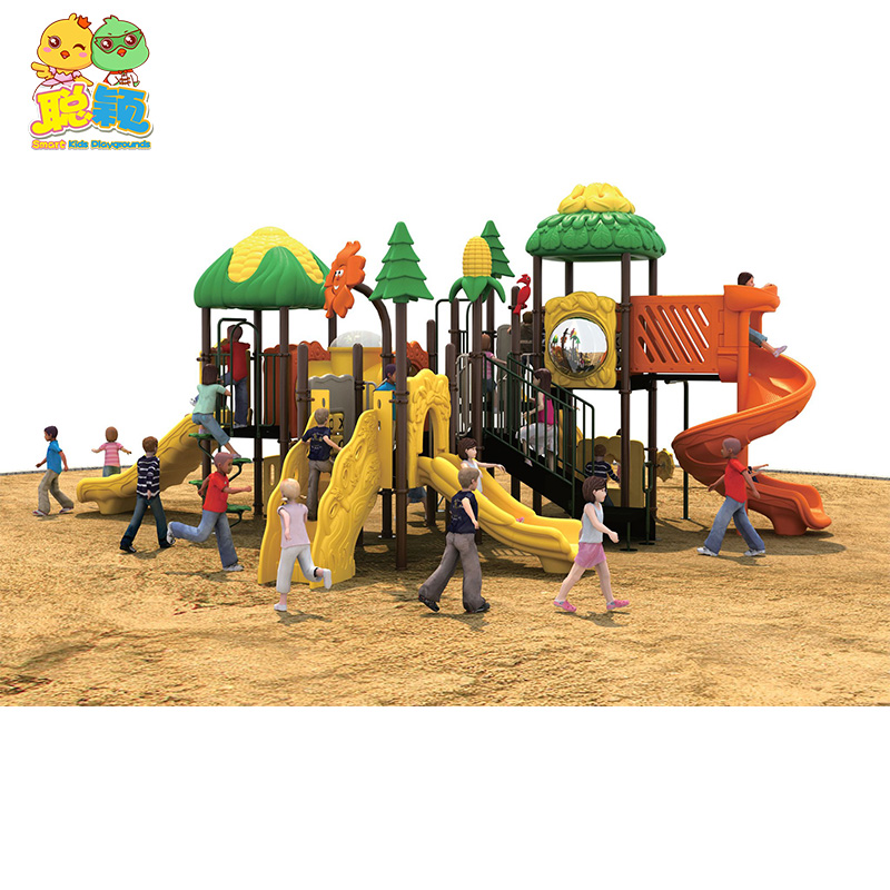 Summer Customized Theme Plastic Outdoor Playground Equipment Slide For Sale